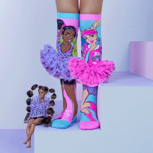 Barbie Doll Socks Front on Steps - MADMIA